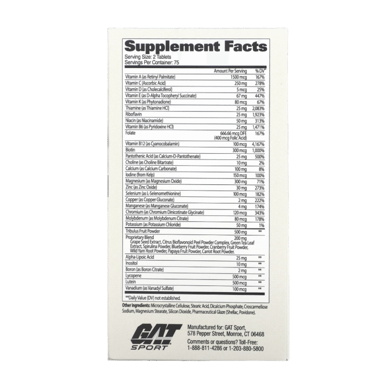 GAT Men’s multi + test GAT - 150Tab - 75Serv - Image 3