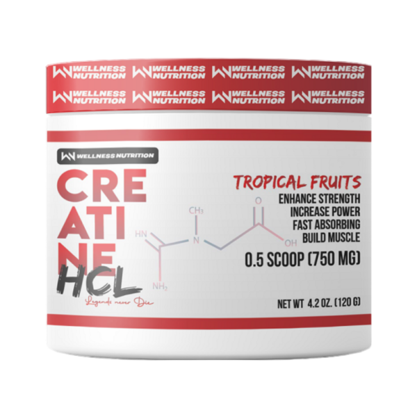 Wellness Nutrition, Creatine HCL, 120g, 120 Servings