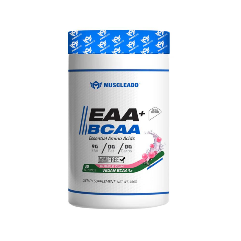 Muacle Add Eaa+Bcaa Essential Amino Acids - Bubble Gum - 390g - 30Serv