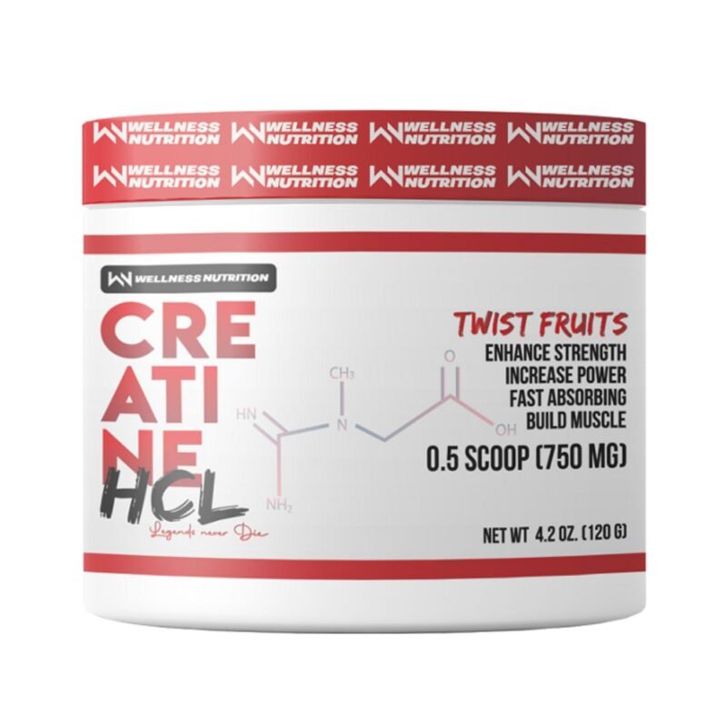 Wellness Nutrition Creatine Hcl - 120g - 120Serv