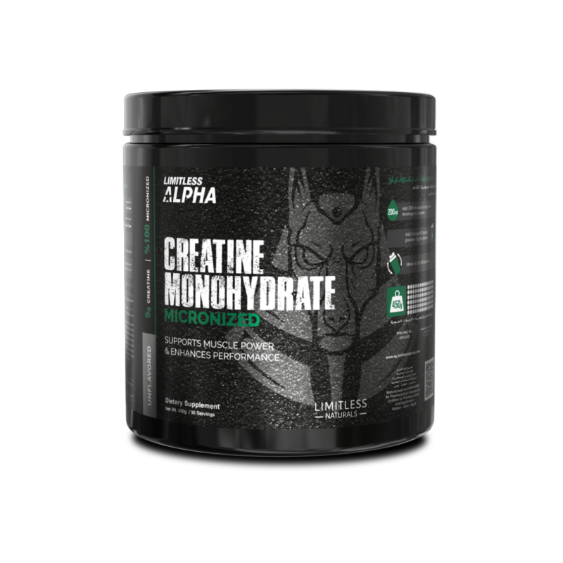 Limitless Alpha Creatine Monohydrate Micronized - Unflavored - 300g - 60Serv