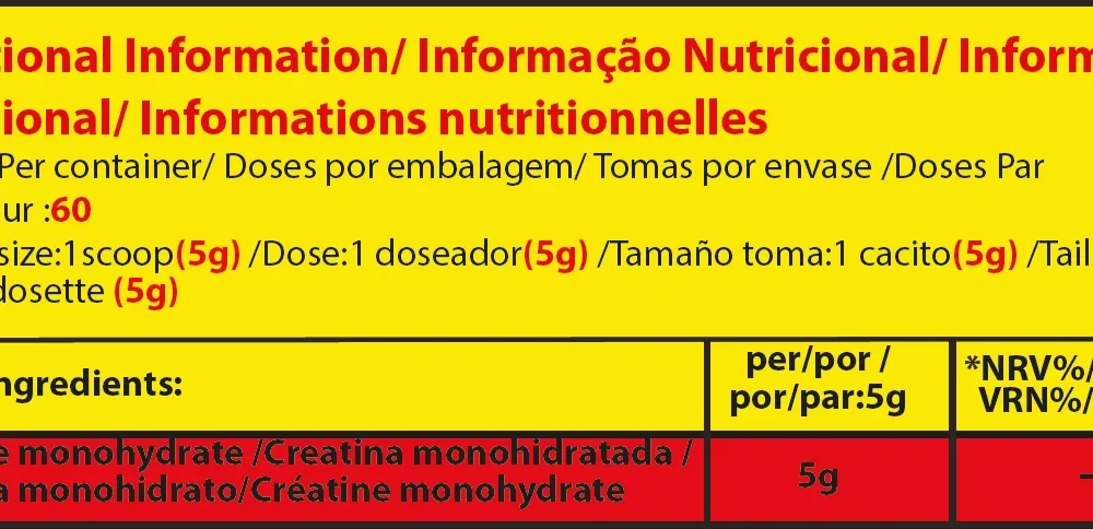 Marvelous Nutrition, Creatine Monohydrate, Unflavored, 300G, 60 Serving