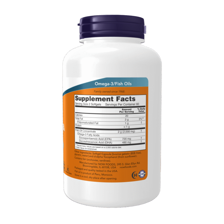 NOW Foods, Super Omega EPA Fish Oil, 120 Softgels, 60 Servings