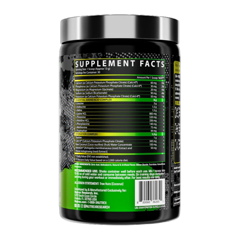 Nutrex Research, EAA + Hydration, 390g, 30 Serving