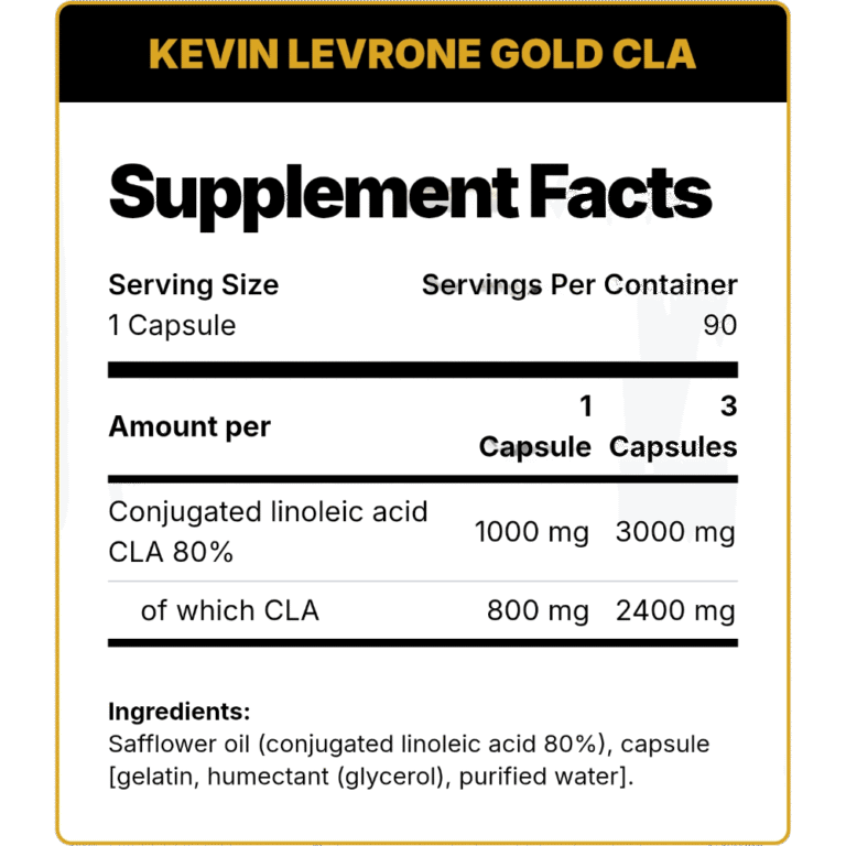Kevine levrone, Gold CLA 1000, 90 Softgels, 30 Servings