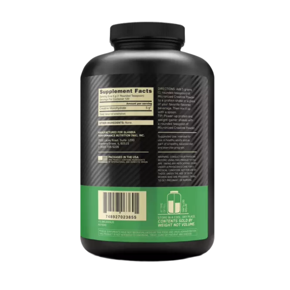Optimum Nutrition, Creatine Micronized, 600g, 120 Servings