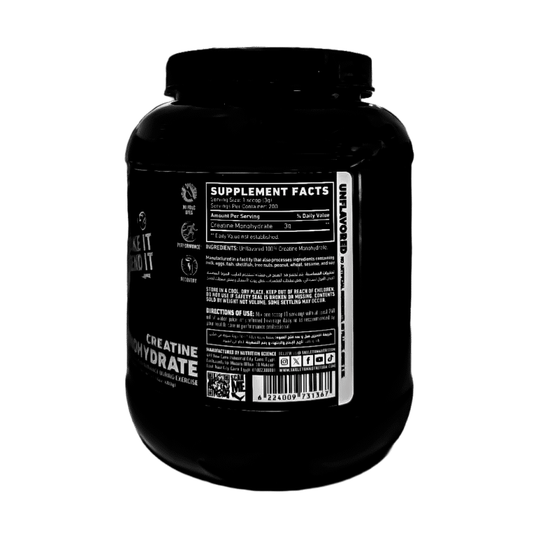 Skeleton Nutrition, All Out Naked Creatine Monohydrate, 600g, 200 Serving