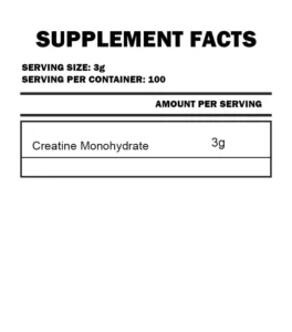 Quamtrax, Pure 100% Creatine Monohydrate, 300G, 100 Serving