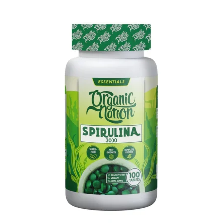 Organic Nation Spirulina -100Tab - 33Serv.