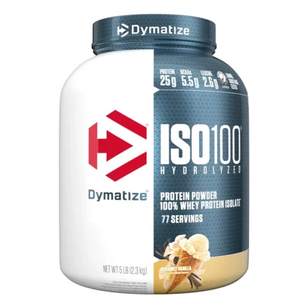 Dymatize – ISO100 Hydrolyzed100% Whey Protein Isolate,5 lb 2.3 kg