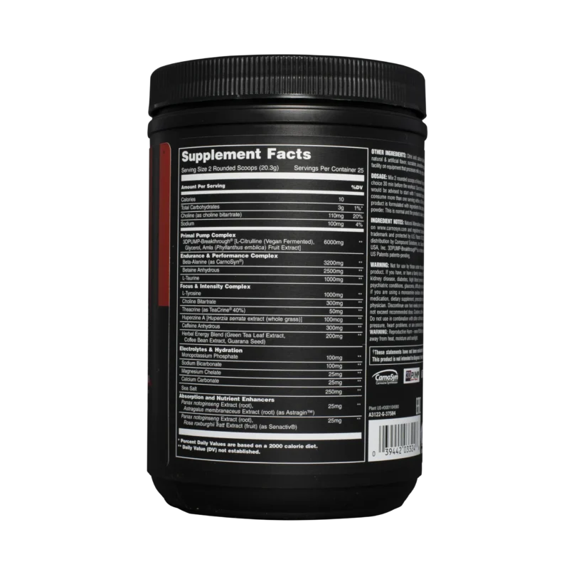 Animal Primal Preworkout Powder-507.5g - Image 2