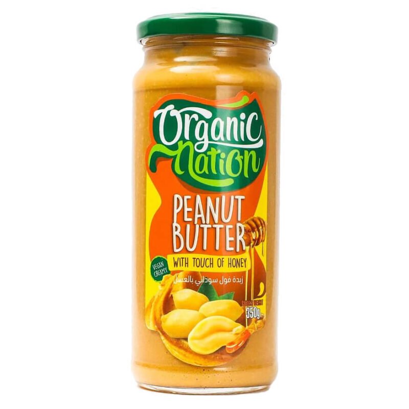 Organic Nation Peanut butter with honey 350 grams