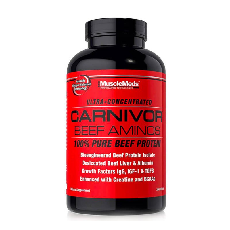 Muscle Meds Carnivor Beef Amino - 300Tab - 100Serv