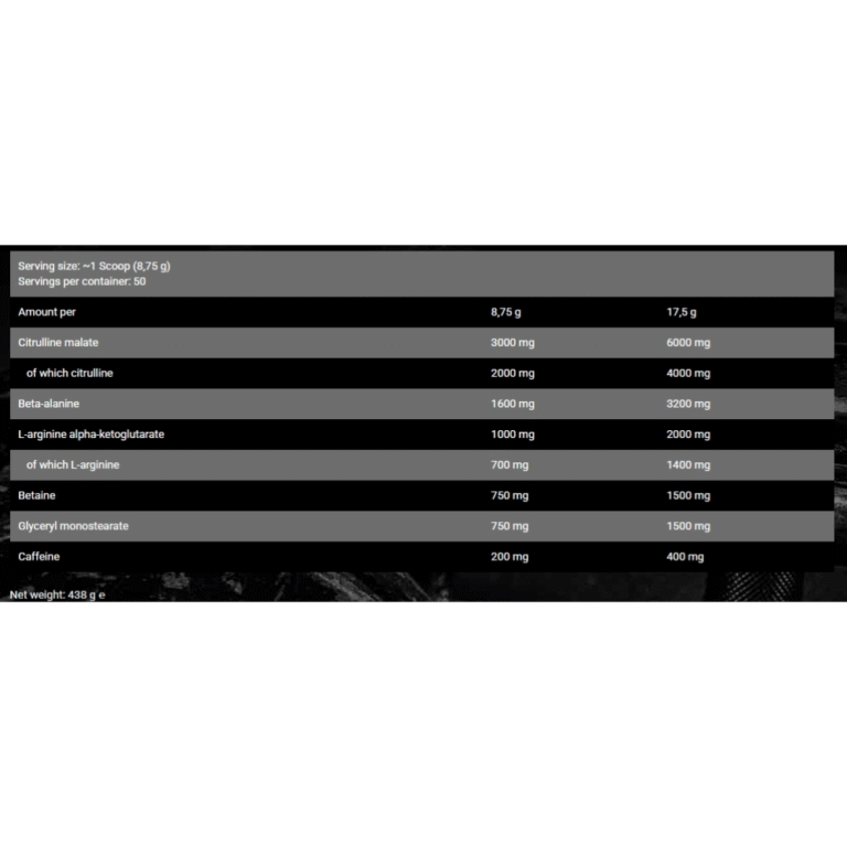 BadAss, Pre, 425g, 50 Servings