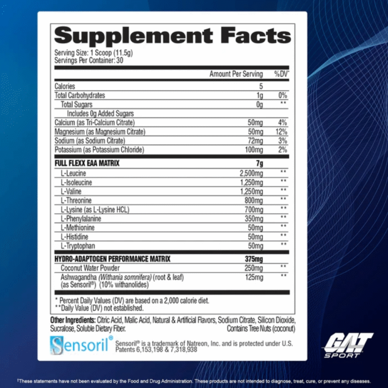 GAT Sports, FlexX EAAs + Hydration, 355g, 30 Servings