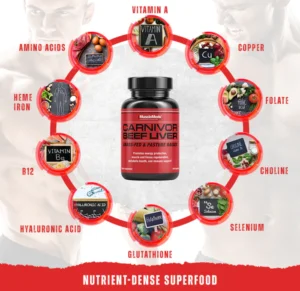 MuscleMeds, Carnivor Beef Liver, 180 Capsules, 30 Servings