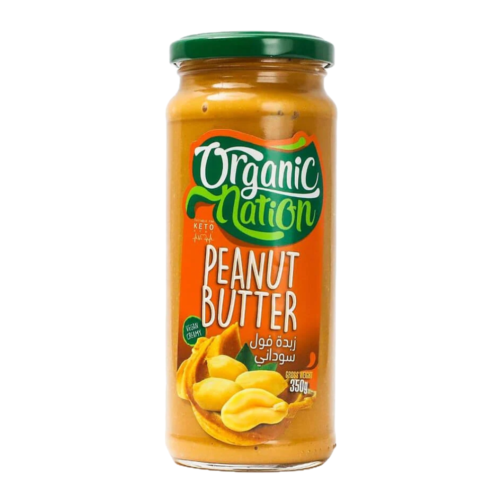 Organic Nation, Peanut Butter, 350g, 20 serving