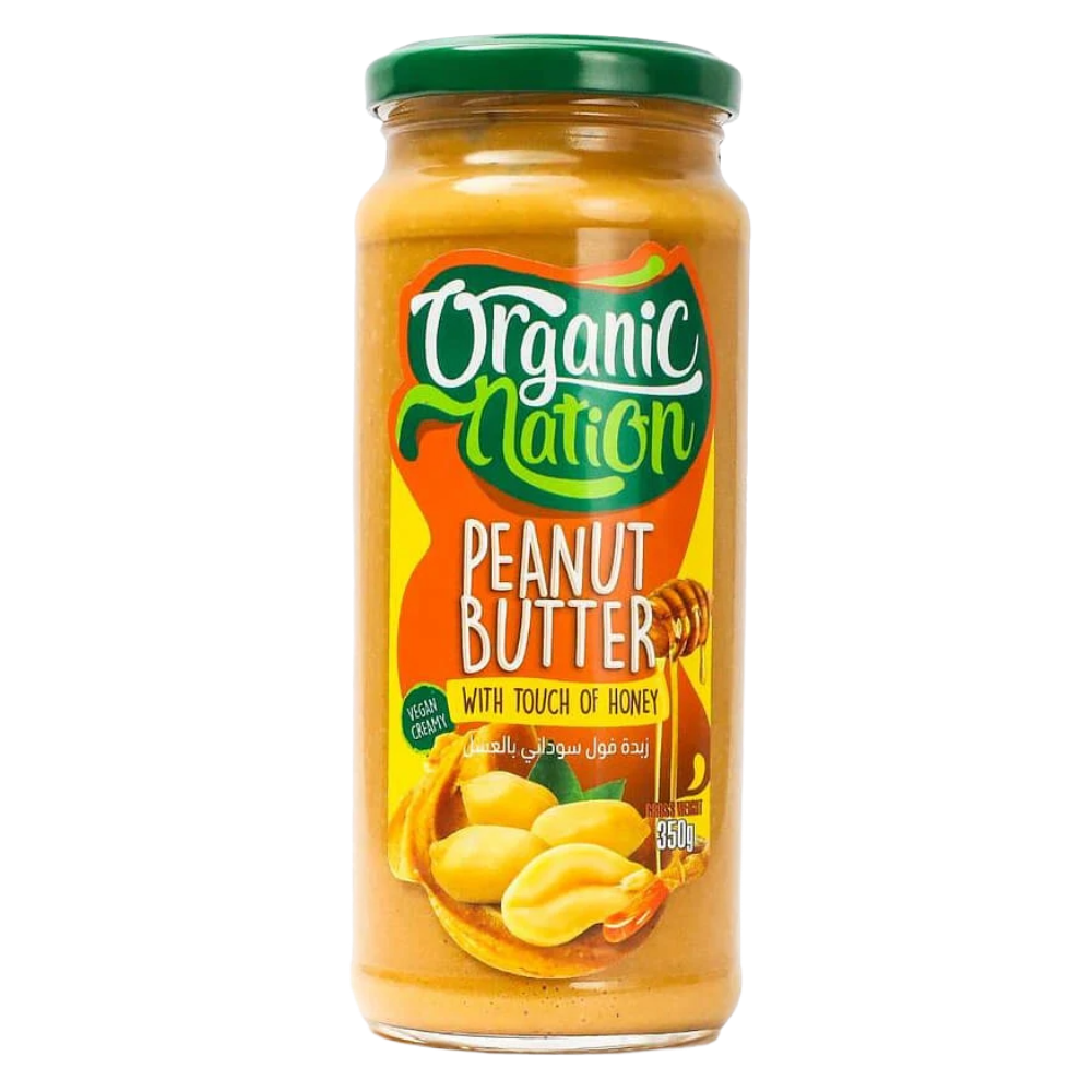 Organic Nation, Peanut butter with honey, 350g