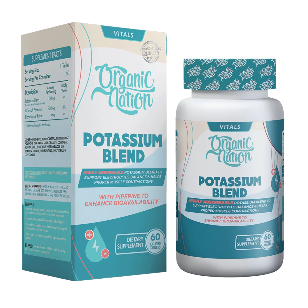 Organic Nation, Potassium Blend, 60 Tablets, 60 Servings