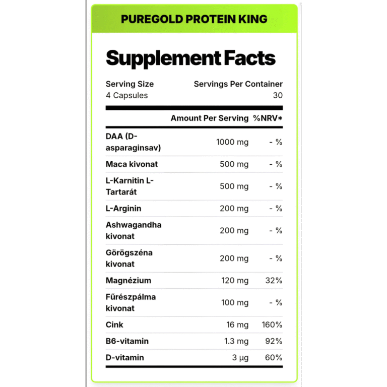 PureGold, King DAA Amino Complex, 120 Capsules, 30 Servings