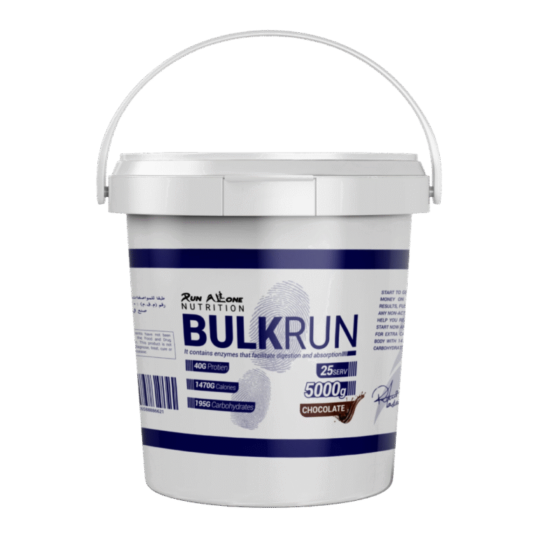 Run Alone Nutrition, Bulk Mass Gainer, 5kg, 25 Servings