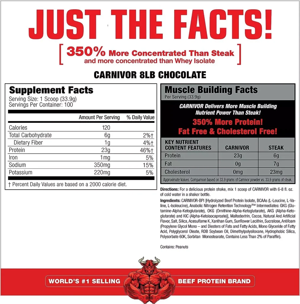 Muscle Meds Carnivor Beef Protein Isolate 3390g 100 Servings - Image 2