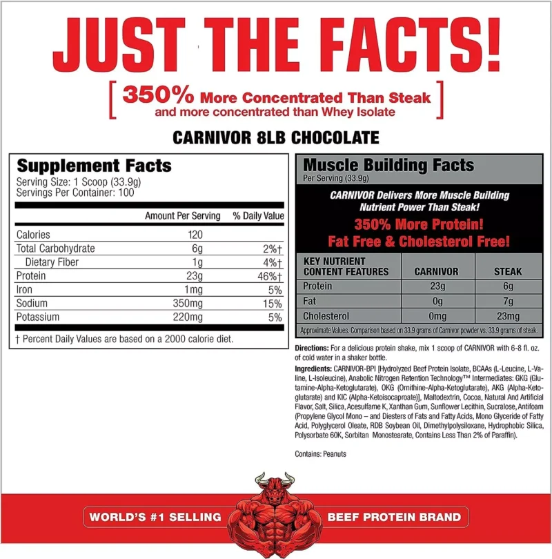 Muscle Meds Carnivor Beef Protein Isolate 3390g 100 Servings - Image 2