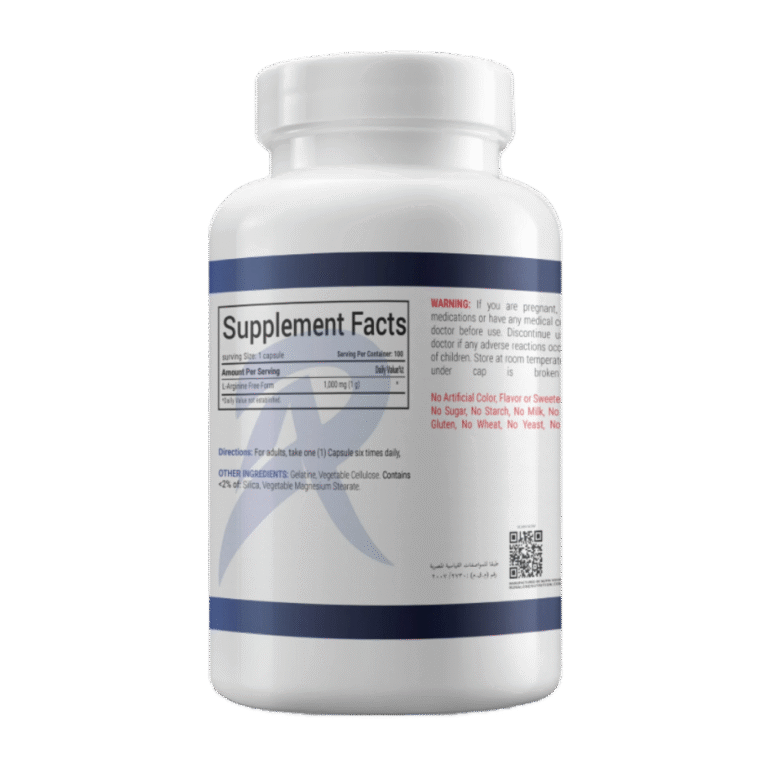 Run Alone Nutrition, L- Arginine, 1000Mg, 100 Capsules, 100 Serving