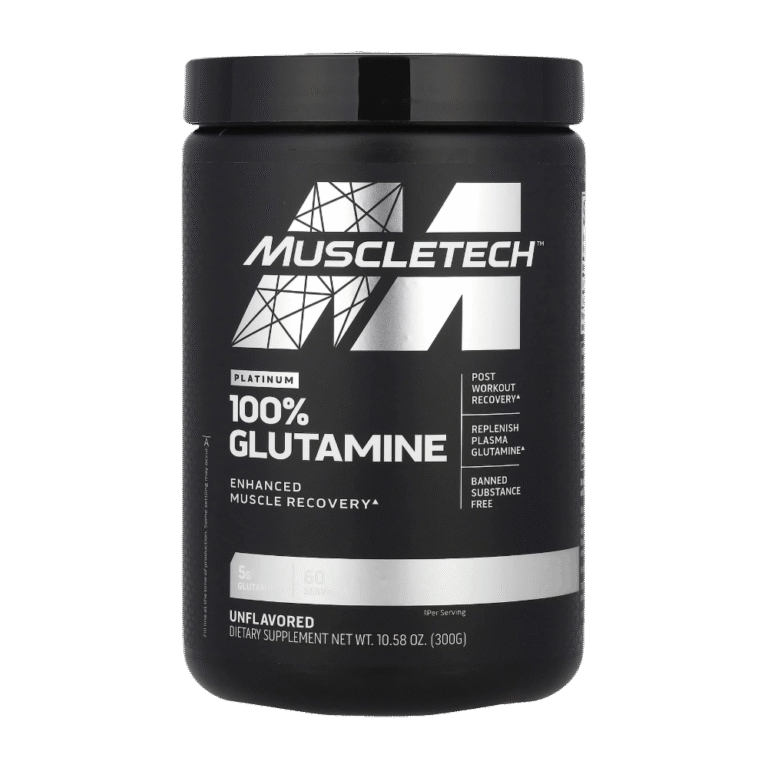 MuscleTech, Platinum 100% Glutamine, Unflavored, 300G, 60 Servings