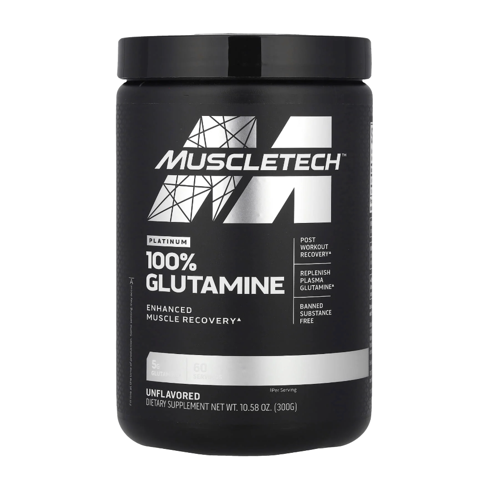 MuscleTech, Platinum 100% Glutamine, Unflavored, 300G, 60 Serving