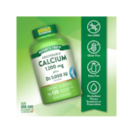Nature's Truth, Calcium 1200 mg with Vitamin D3 5000 IU, 120 Softgel, 60 Servings