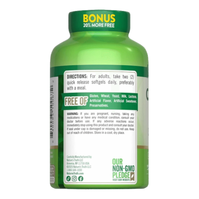 Nature's Truth, Calcium 1200 mg with Vitamin D3 5000 IU, 120 Softgel, 60 Servings