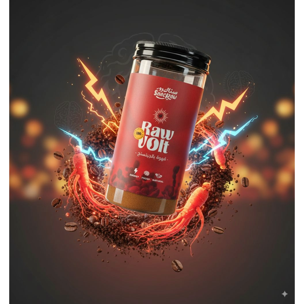 Snac Raw, Raw Volt, Ginseng Coffee, 250g, 25 Servings
