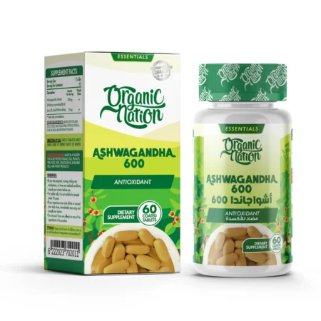 Organic Nation Ashwagandha 60Tablets 30 Servings