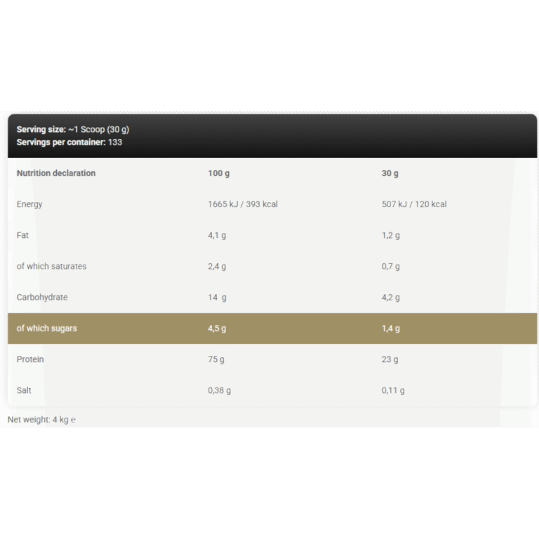 Kevin Levrone, Gold Whey, 4Kg, 133 Servings