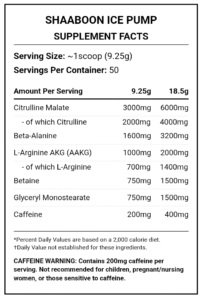 Kevin Levrone, Shaaboom Ice Pump, 463g, 50 Servings