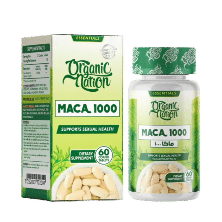 Organic Nation, Maca, 1000mg, 60 Coated Tablets, 30 Servings