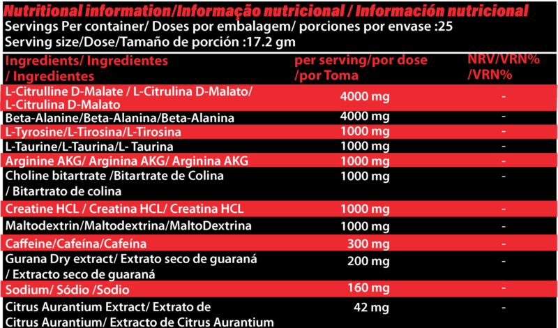 Marvelous Nutrition Experiment Pre-Workout 480g 30Servings - Image 2