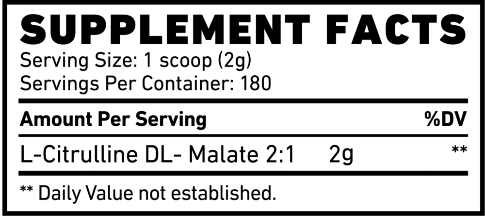 Skeleton Nutrition, L-Citrulline Malate, 360g, 180 Servings - Image 2