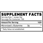 Skeleton Nutrition, MICRONIZED L-GLUTAMINE, 300g, 100 Servings