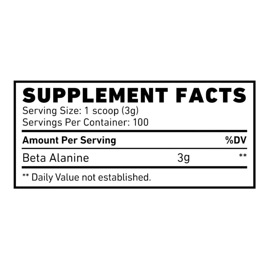 Skeleton Nutrition Beta Alanine 360g 100Serv - Image 2