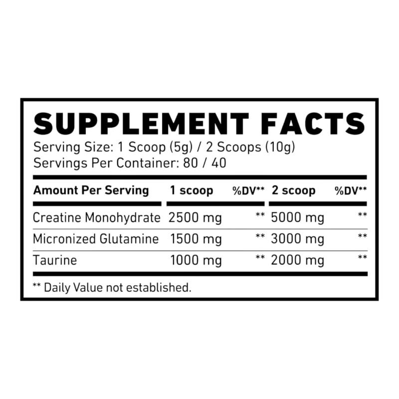 Skeleton Nutrition Creatine C.G.T 400g 80Serv - Image 2