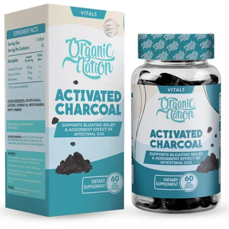 Organic Nation Activated Charcoal 60Softgel