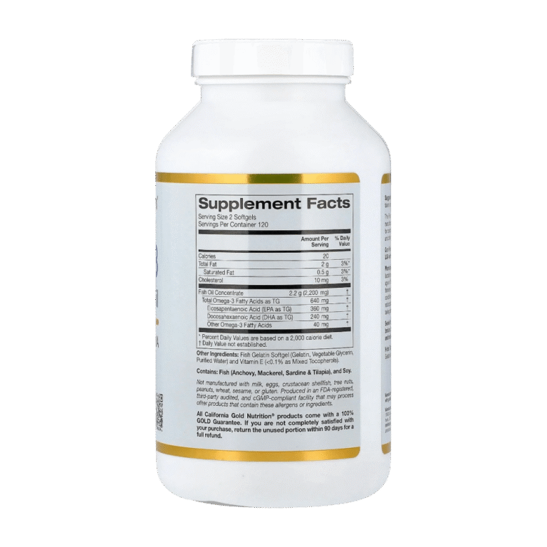 California Gold Nutrition, Omega-3, 240 Softgels, 120 Servings
