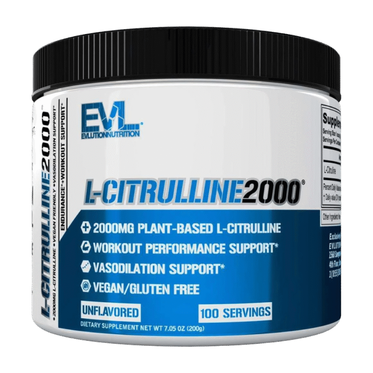 EVL, L-Citrulline 2000, Unflavored, 200g, 100 Servings