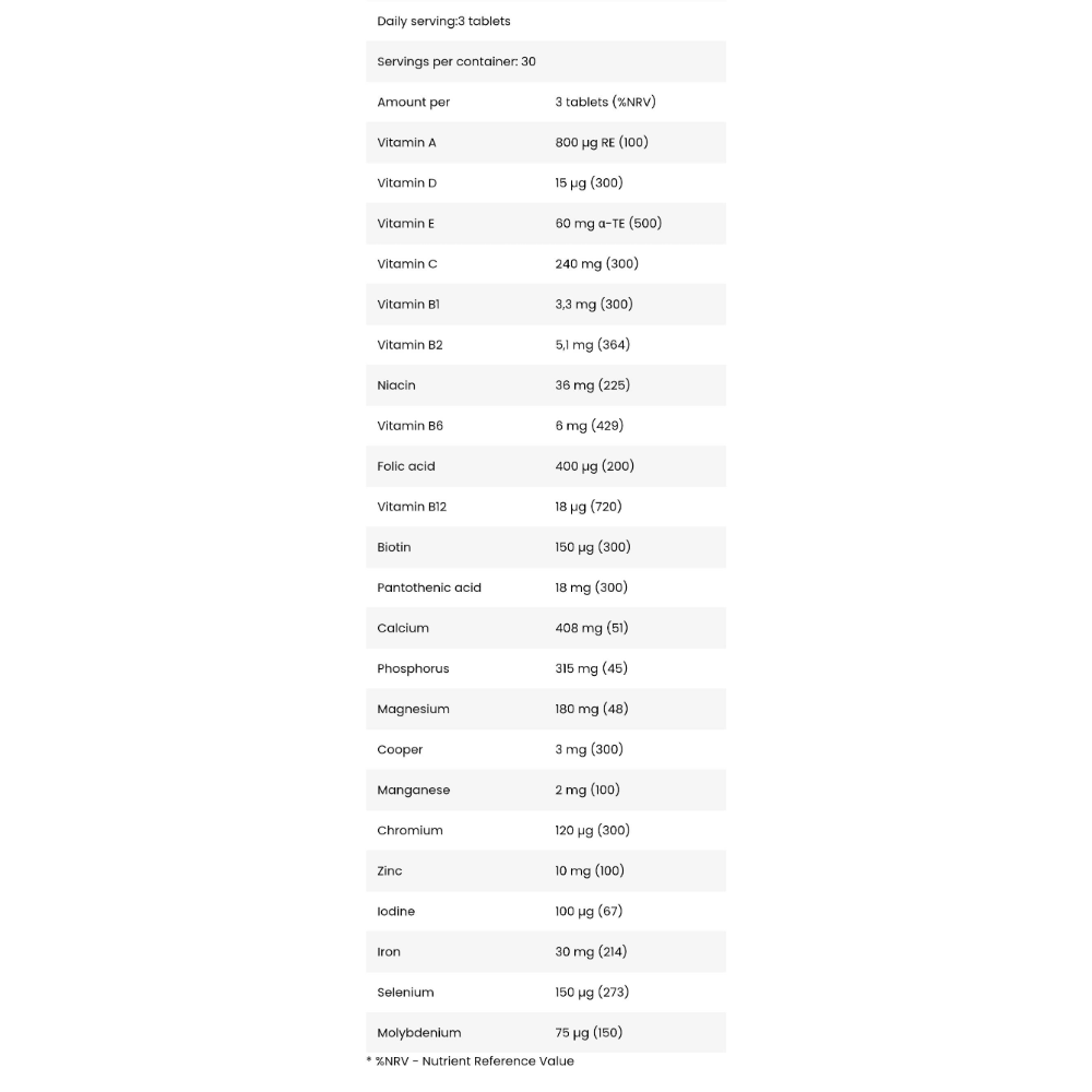 FA Nutrition, VITA CORE, 90 Tablets, 30 Servings