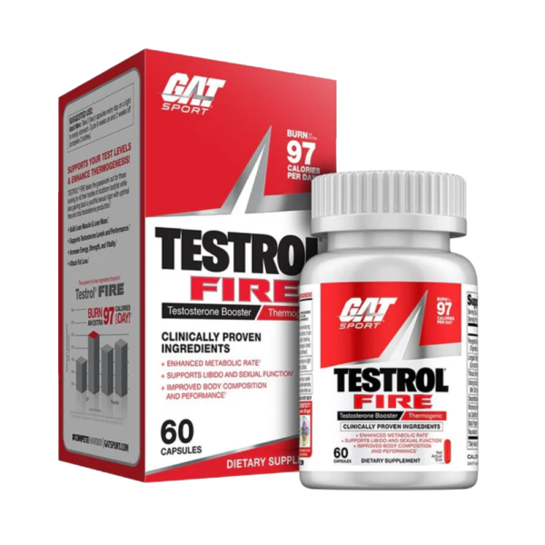 GAT Sports, Testrol Fire, 60 Capules, 30 Servings