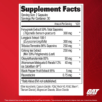 GAT Sports, Testrol Fire, 60 Capules, 30 Servings