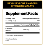Kevin Levrone, Anabolic Citrulline Malate, 300g, 100 Servings
