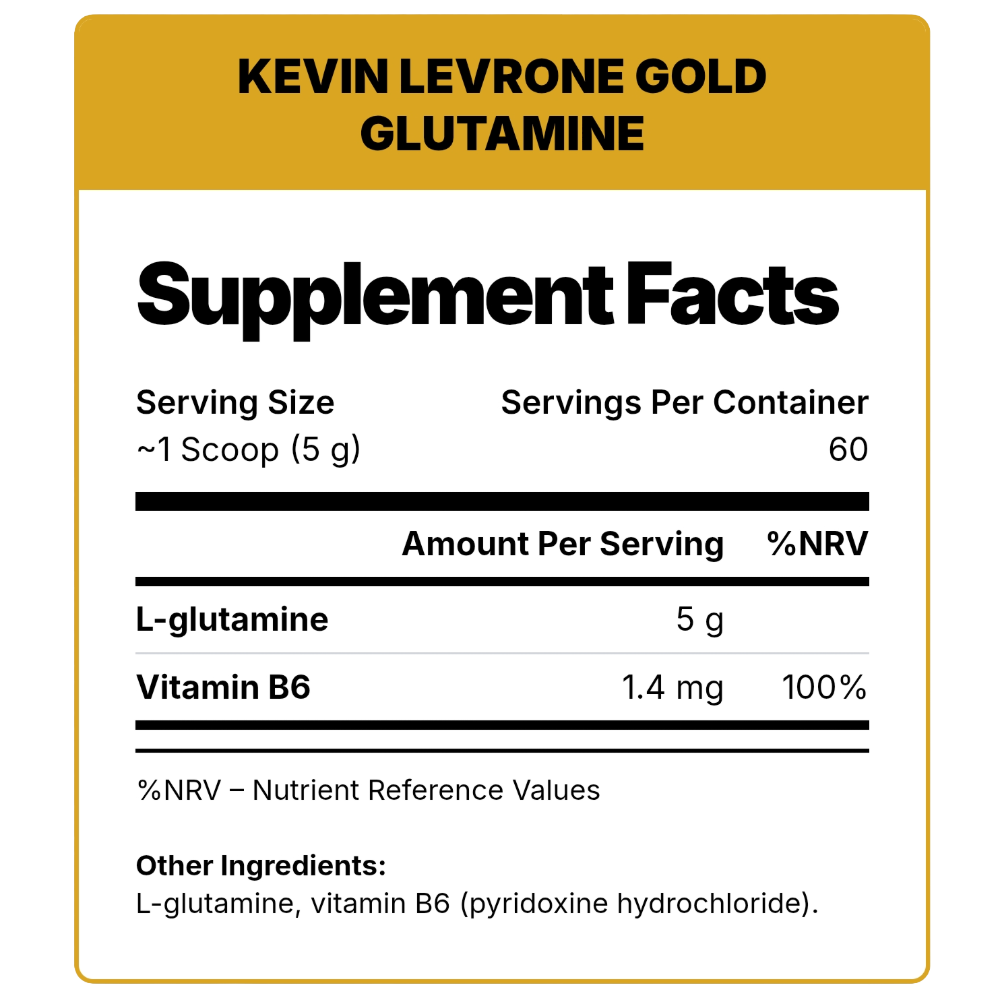 Kevin Levrone, Gold Glutamine, 300g, 60 Servings